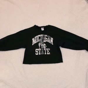 Michigan State Cropped Hoodie